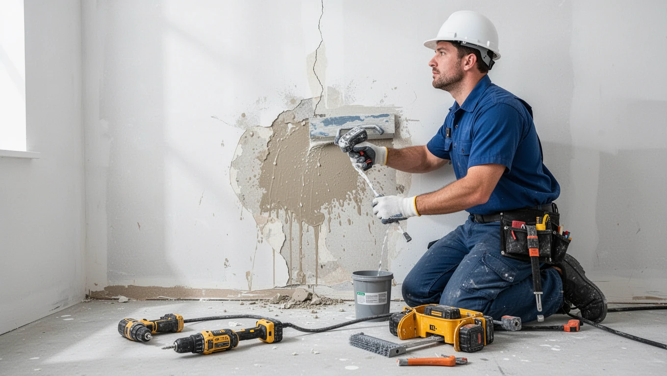 Wall Water Damage Repair